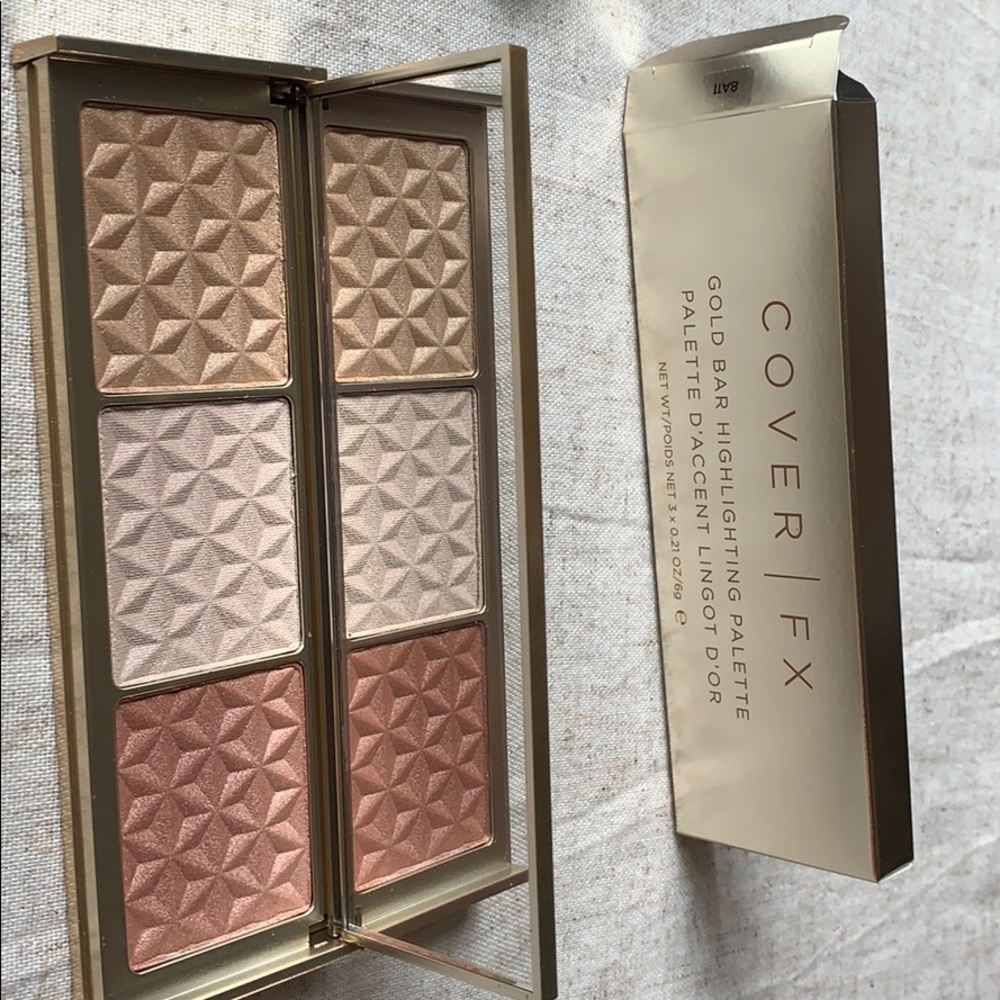 Cover FX Gold Bar highlighting Palette